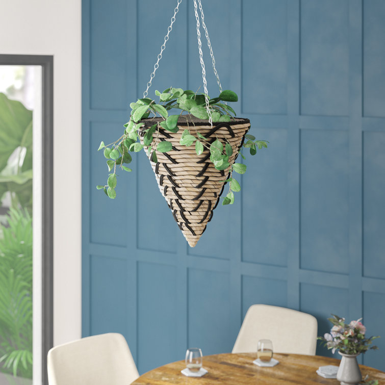 Bungalow Rose Viewcrest Cone Galvanized Steel Hanging Planter & Reviews
